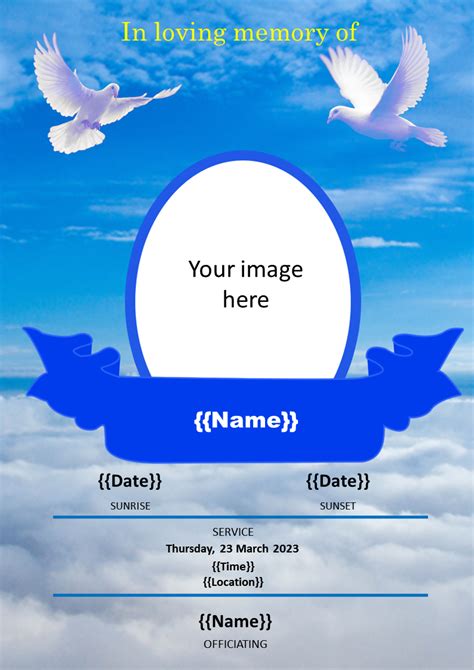 blank funeral tarpaulin